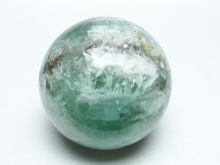 エンジェルフェザー フローライト 丸玉 65mm 一点物 151-7228