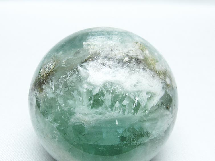 エンジェルフェザー フローライト 丸玉 65mm 一点物 151-7228