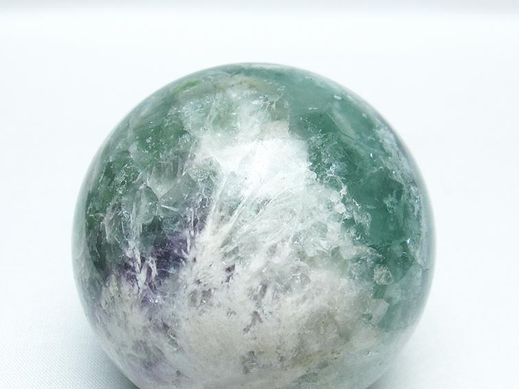 エンジェルフェザー フローライト 丸玉 65mm 一点物 151-7229
