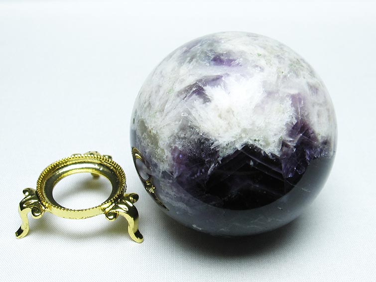 エンジェルフェザー フローライト 丸玉 68mm 一点物 151-7232