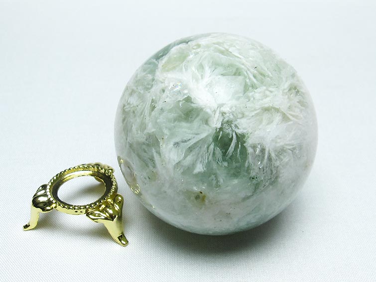 エンジェルフェザー フローライト 丸玉 61mm 一点物 151-7258