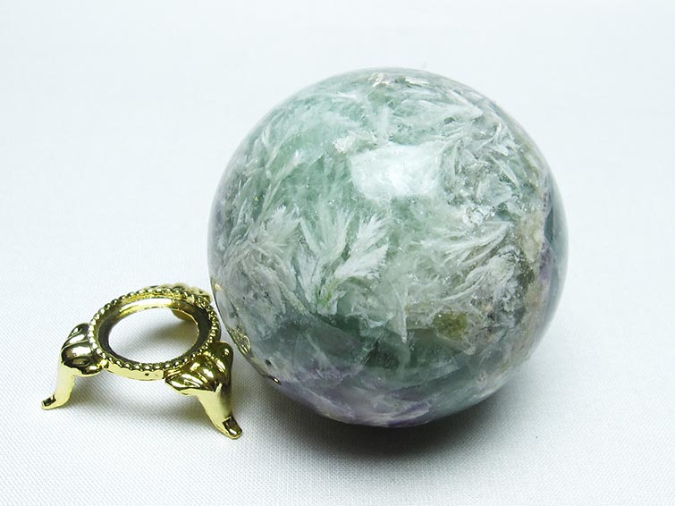 エンジェルフェザー フローライト 丸玉 58mm 一点物 151-7259