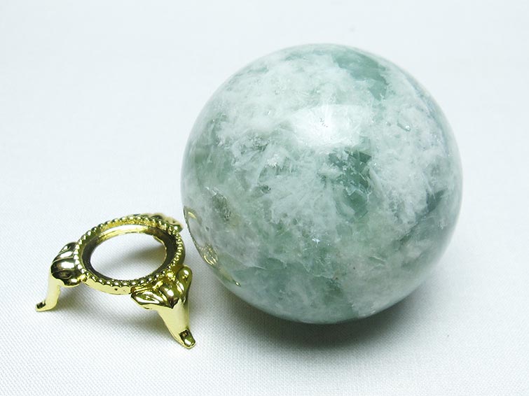 エンジェルフェザー フローライト 丸玉 54mm 一点物 151-7263