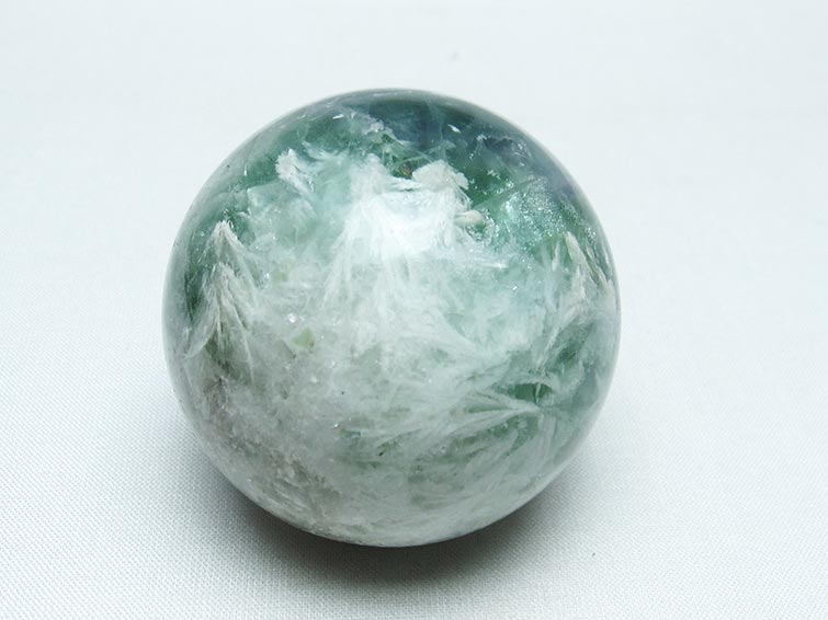 エンジェルフェザー フローライト 丸玉 54mm 一点物 151-7267