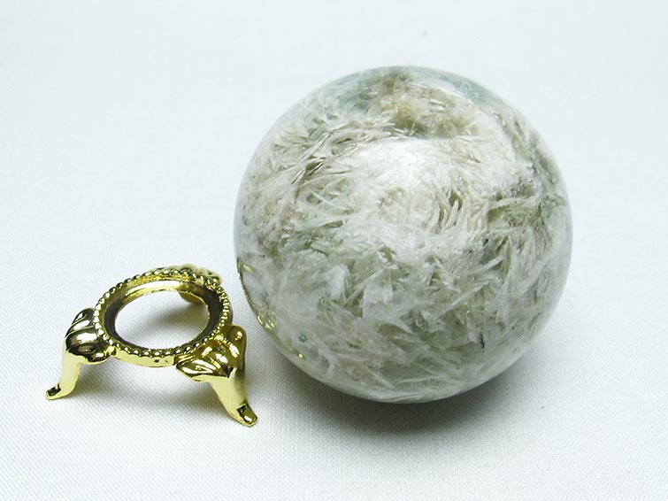エンジェルフェザー フローライト 丸玉 53mm 一点物 151-7270