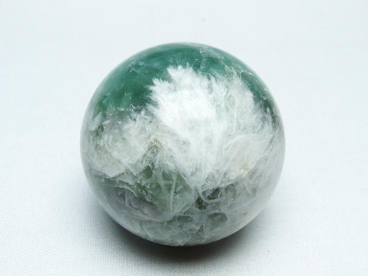 エンジェルフェザー フローライト 丸玉 55mm 一点物 151-7280