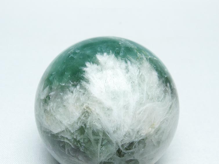 エンジェルフェザー フローライト 丸玉 55mm 一点物 151-7280