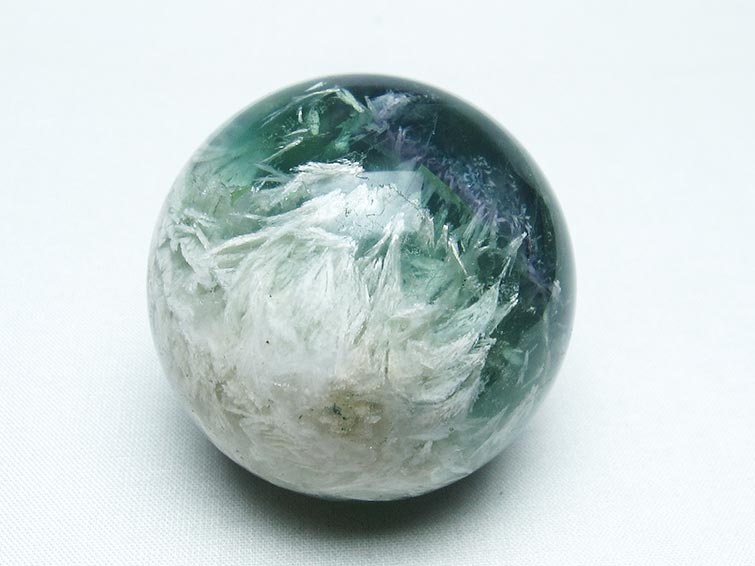 エンジェルフェザー フローライト 丸玉 54mm 一点物 151-7282