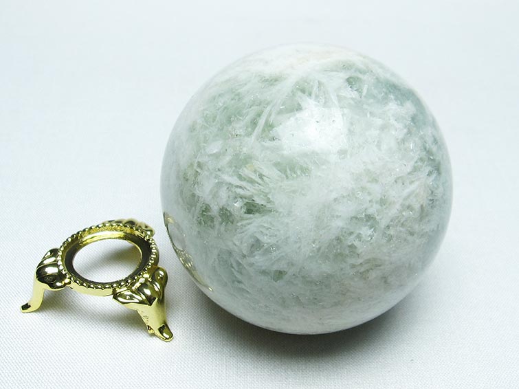 エンジェルフェザー フローライト 丸玉 61mm 一点物 151-7290