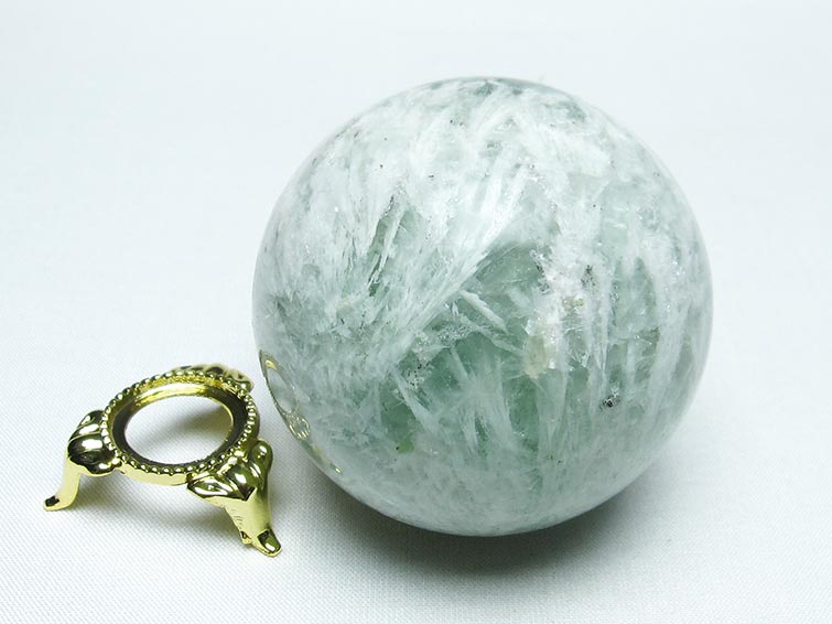 エンジェルフェザー フローライト 丸玉 62mm 一点物 151-7291