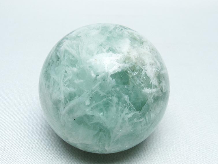 エンジェルフェザー フローライト 丸玉 62mm 一点物 151-7292