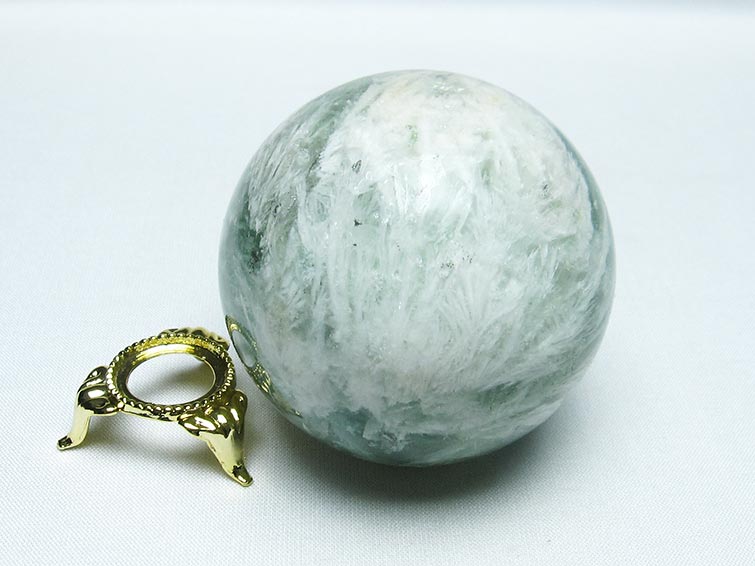 エンジェルフェザー フローライト 丸玉 65mm 一点物 151-7294