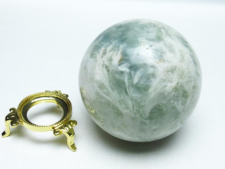 エンジェルフェザー フローライト 丸玉 67mm 一点物 151-7301