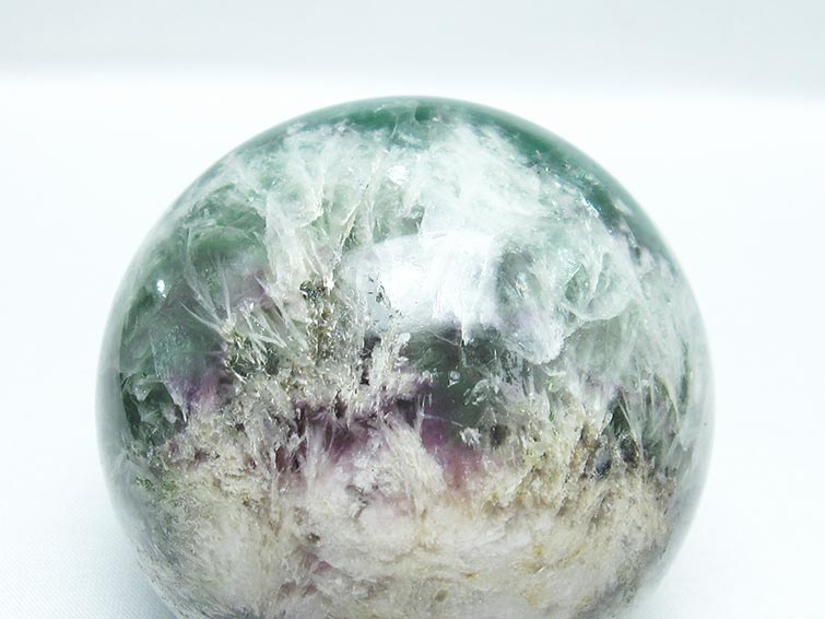 エンジェルフェザー フローライト 丸玉 75mm 一点物 151-7305