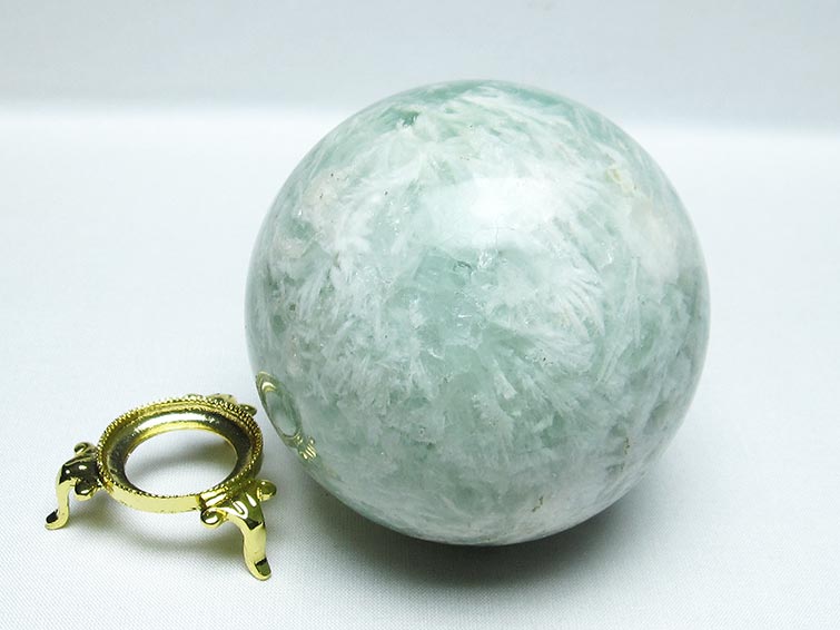 エンジェルフェザー フローライト 丸玉 84mm 一点物 151-7315