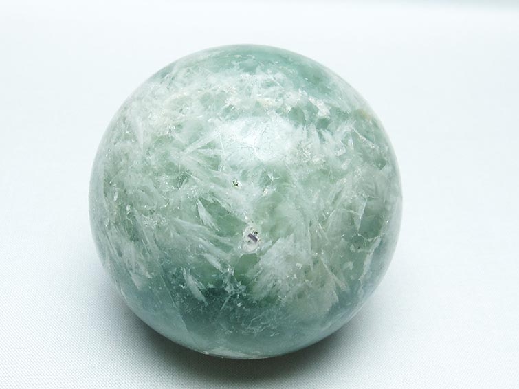 エンジェルフェザー フローライト 丸玉 72mm 一点物 151-7316