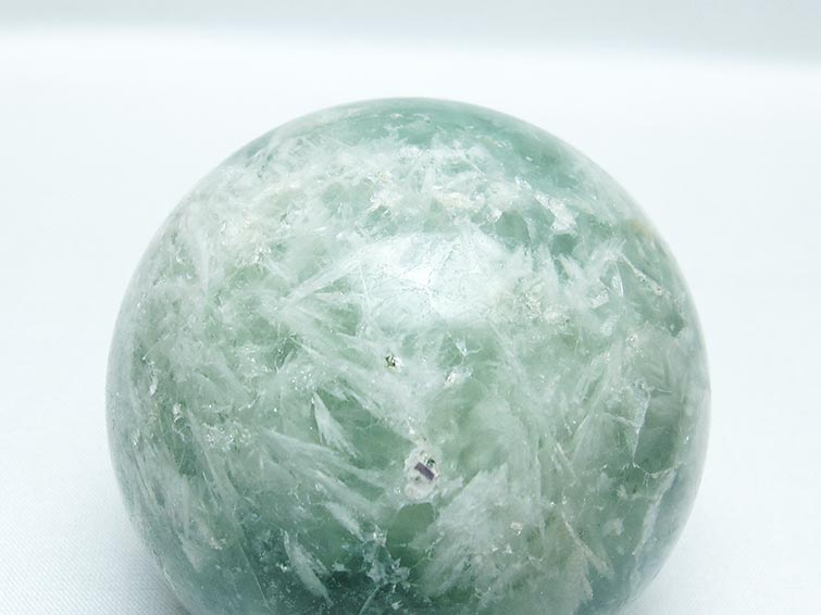 エンジェルフェザー フローライト 丸玉 72mm 一点物 151-7316