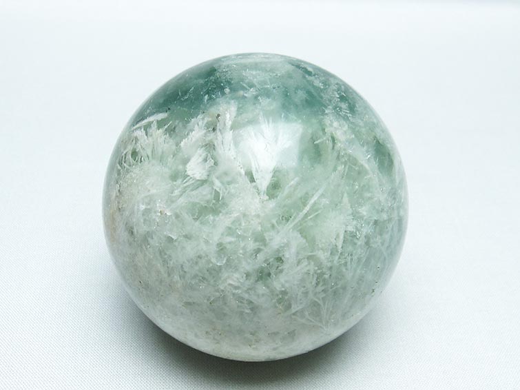 エンジェルフェザー フローライト 丸玉 70mm 一点物 151-7319