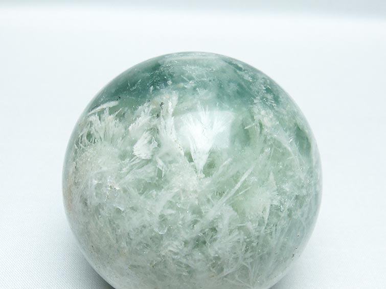 エンジェルフェザー フローライト 丸玉 70mm 一点物 151-7319