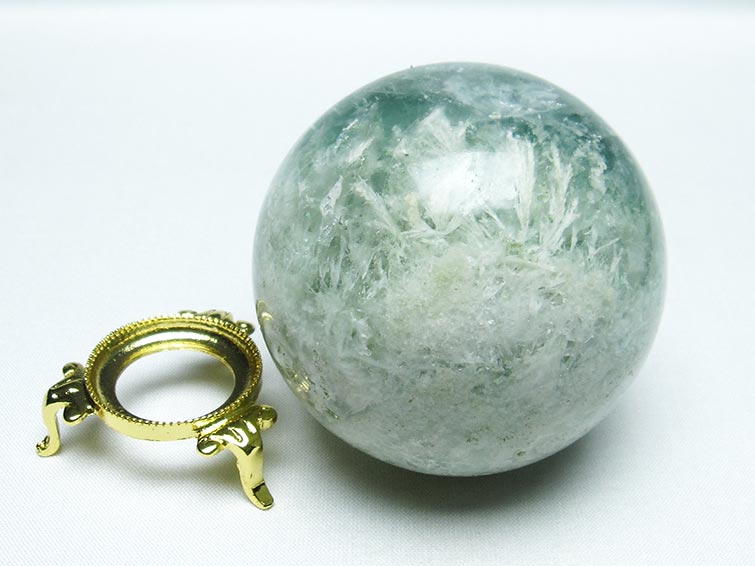 エンジェルフェザー フローライト 丸玉 69mm 一点物 151-7322