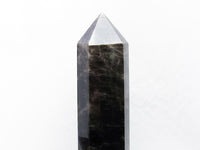 1.2Kg モリオン 六角柱 黒水晶 ポイント 置物 原石 台座付属 一点物 152-2187