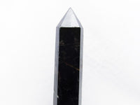 モリオン 六角柱 黒水晶 ポイント 置物 原石 台座付属 一点物 152-2217