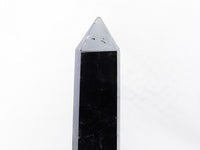 1.1Kg モリオン 六角柱 黒水晶 ポイント 置物 原石 台座付属 一点物 152-2218