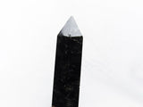 1.1Kg モリオン 六角柱 黒水晶 ポイント 置物 原石 台座付属 一点物 152-2218