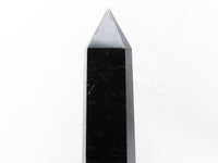 モリオン 六角柱 黒水晶 ポイント 置物 原石 台座付属 一点物 152-2221