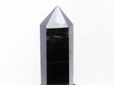 1.1Kg モリオン 六角柱 黒水晶 ポイント 置物 原石 台座付属  一点物 152-2250