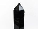 1.1Kg モリオン 六角柱 黒水晶 ポイント 置物 原石 台座付属  一点物 152-2250
