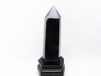 1.5Kg モリオン 六角柱 黒水晶 ポイント 置物 原石 台座付属  一点物 152-2261