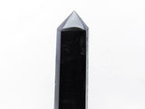 1.4Kg モリオン 六角柱 黒水晶 ポイント 置物 原石 台座付属  一点物 152-2267