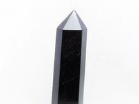 1Kg モリオン 六角柱 黒水晶 ポイント 置物 原石 台座付属  一点物 152-2270