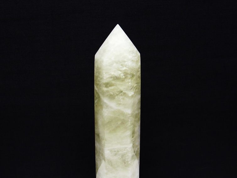 シトリンクォーツ 六角柱 シトリン ポイント 置物 原石 台座付属 一点物 152-2273