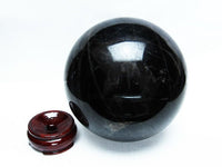 3.2Kg モリオン 丸玉 黒水晶 スフィア 133mm 原石 置物 一点物  161-742