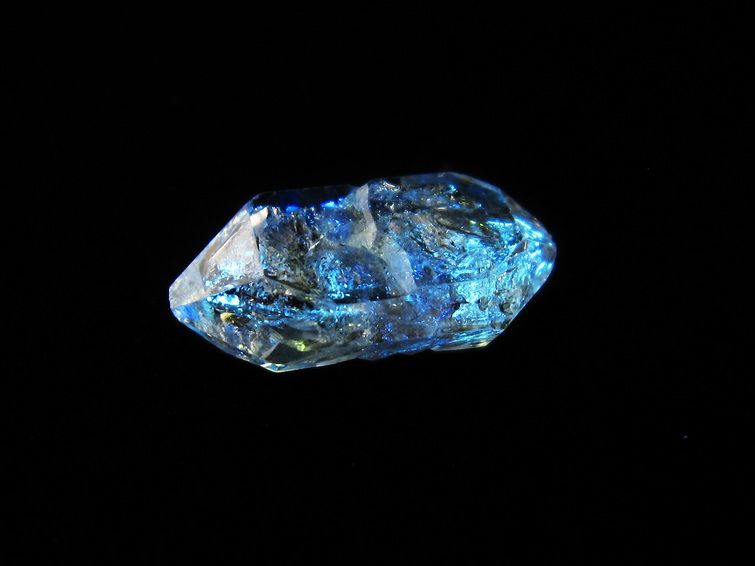 オイルインクォーツ 原石 石油入り 水晶 原石 一点物 171-3837