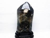 6.1Kg モリオン 黒水晶 原石 台座付属  一点物 191-375
