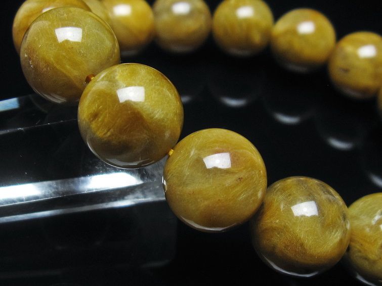 ルチルクォーツ ブレスレット 14mm 一点物 199-268 – 天然石