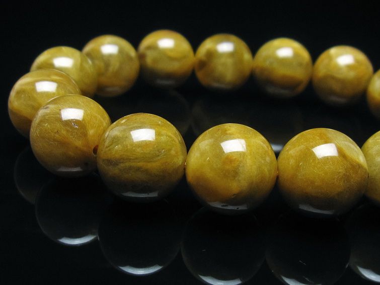 ルチルクォーツ ブレスレット 14mm 一点物 199-268 – 天然石