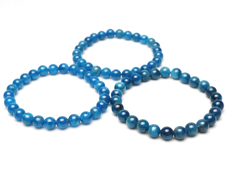 アパタイト ブレスレット 7mm ブレス 燐灰石 Bracelet Apatite メンズ レディース ランダム発送  [M便 1/10] 711-397