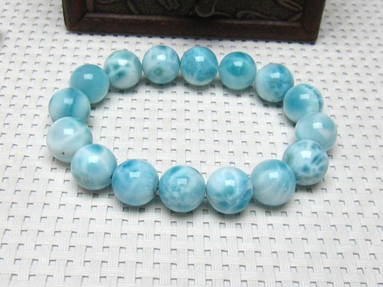 ラリマー ブレスレット 13mm 一点物 111-10145
