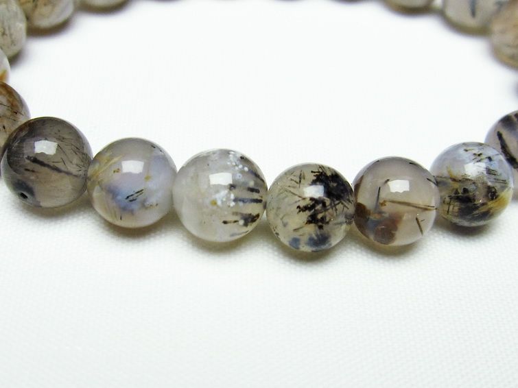 ルチルインアゲート ブレスレット 9mm 一点物 メール便可 [M便 1/10] 111-11135