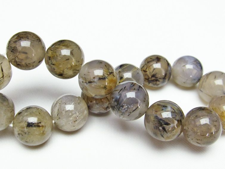 ルチルインアゲート ブレスレット 13mm 一点物 メール便可 [M便 1/10] 111-11158