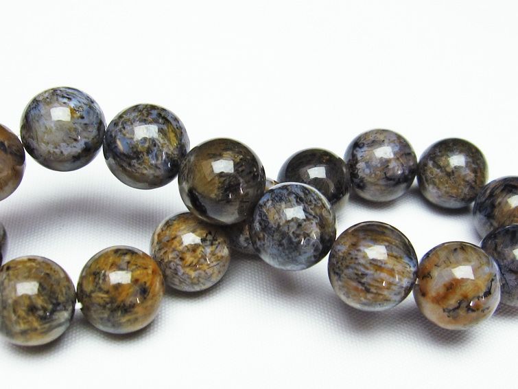 ルチルインアゲート ブレスレット 12mm 一点物 111-11198