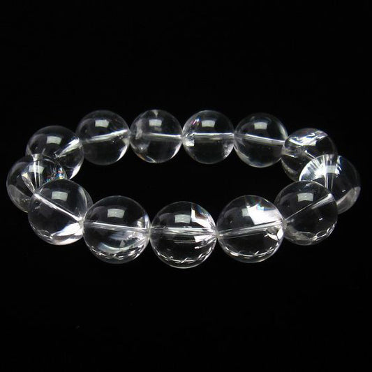 アイリスクォーツ 水晶 ブレスレット 虹入り 17mm 一点物 111-11242
