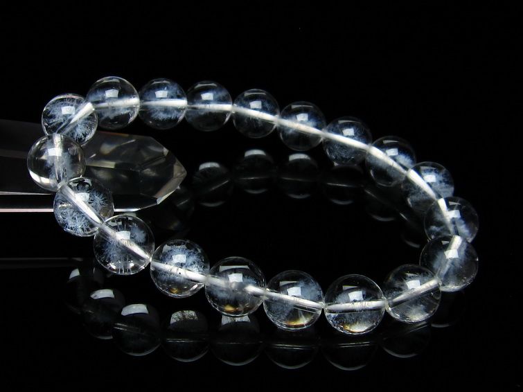 水晶 ブレスレット レーザー彫刻入り 10mm 一点物 メール便可 [M便 1/10] 111-11298