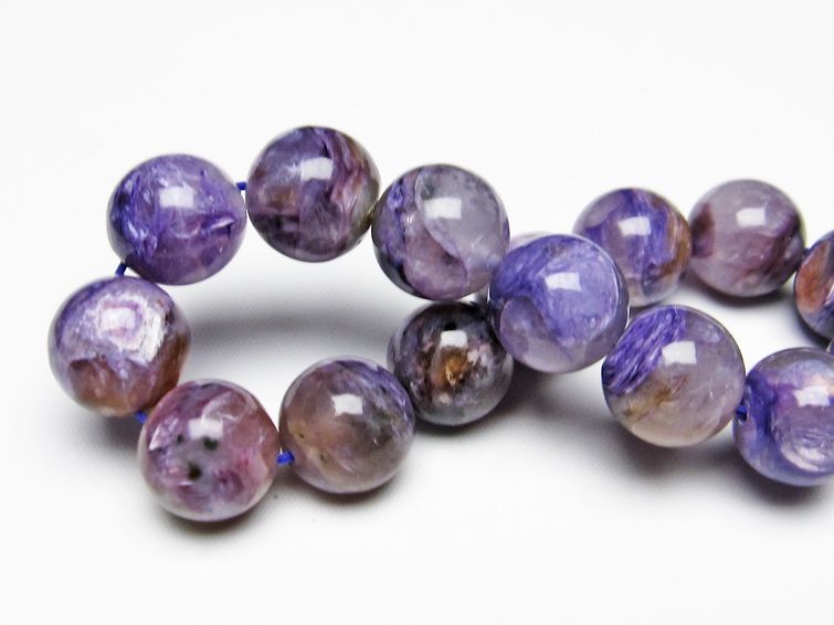 チャロアイト ブレスレット エンジェルシリカ 14mm 一点物 111-11442