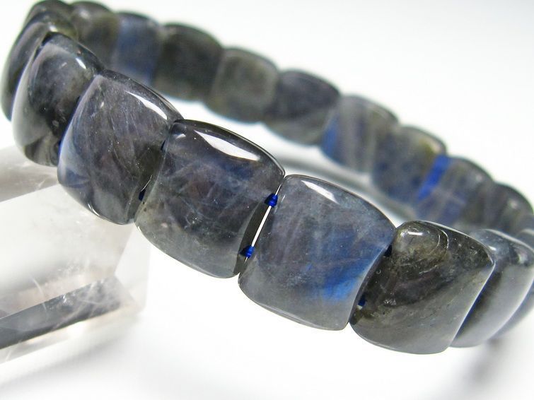 ラブラドライト バングル 一点物 メール便可 [M便 1/10] 111-15259