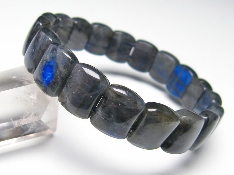 ラブラドライト バングル 一点物 メール便可 [M便 1/10] 111-15267